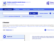 Tablet Screenshot of neologismy.cz